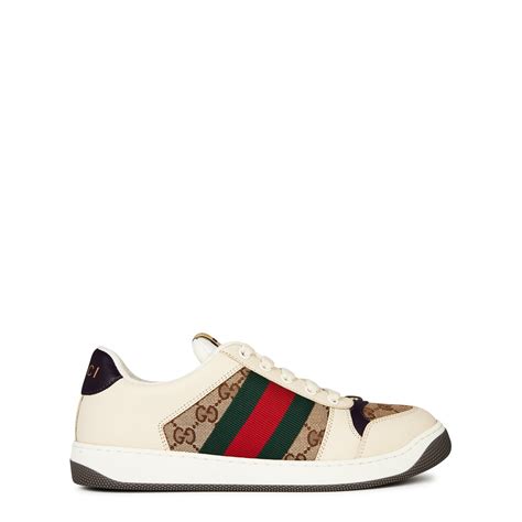 brown gucci trainers|gucci trainers flannels.